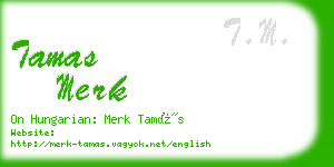 tamas merk business card